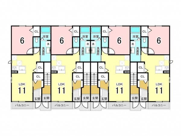 八尾市天王寺屋、中古一戸建ての間取り画像です