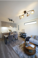 八尾市荘内町、新築一戸建ての居間画像です