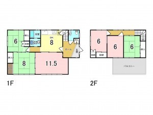八尾市植松町、土地の間取り画像です