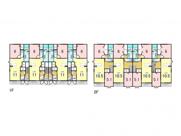 八尾市天王寺屋、収益物件/アパートの間取り画像です