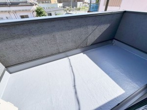 八尾市都塚、新築一戸建てのバルコニー画像です