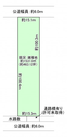 八尾市楽音寺、土地の間取り画像です