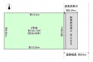 八尾市山本町南、土地の間取り画像です