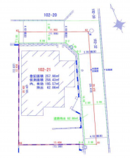 八尾市長池町、土地の間取り画像です