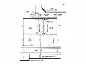 八尾市曙川東、新築一戸建ての間取り画像です