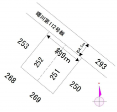 八尾市曙町、土地の間取り画像です