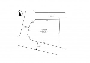 八尾市亀井町、土地の間取り画像です