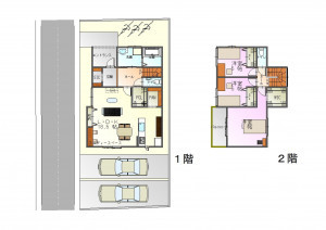 八尾市山本町南、土地の間取り画像です