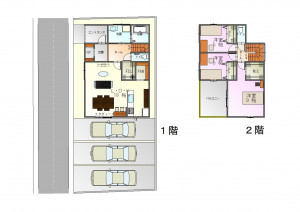 八尾市山本町南、土地の間取り画像です