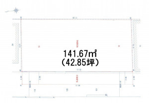 八尾市山本町南、土地の間取り画像です