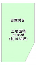 八尾市南本町、土地の間取り画像です