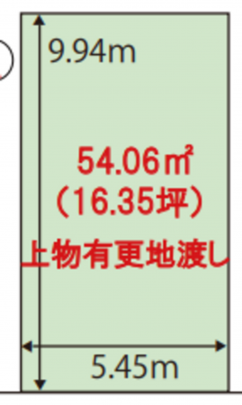 八尾市宮町、土地の間取り画像です