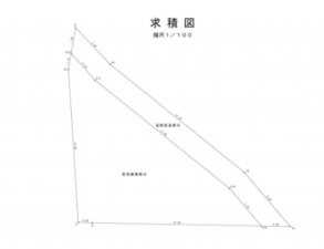 八尾市末広町、土地の間取り画像です