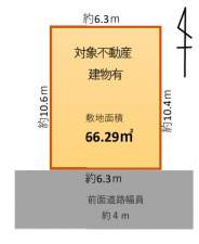 八尾市東山本町、土地の間取り画像です