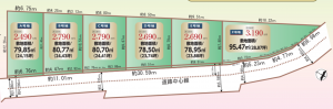八尾市跡部本町、土地の間取り画像です