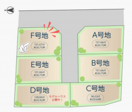 八尾市都塚、土地の間取り画像です