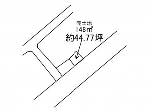 八戸市下長、土地の間取り画像です