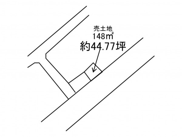 八戸市下長、土地の間取り画像です
