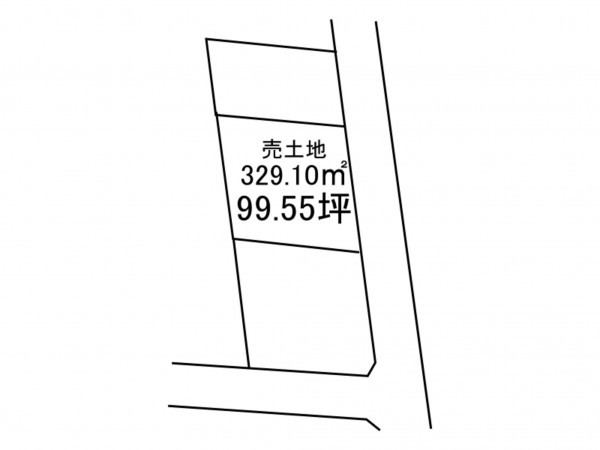八戸市大字鮫町、土地の間取り画像です