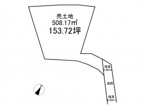 八戸市大字白銀町、土地の間取り画像です