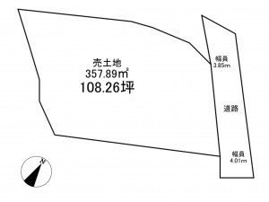 八戸市大字白銀町、土地の間取り画像です