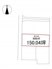 八戸市大字美保野、土地の間取り画像です