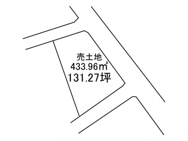 八戸市大字妙、土地の間取り画像です