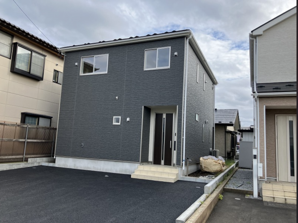 八戸市桜ケ丘、新築一戸建ての外観画像です