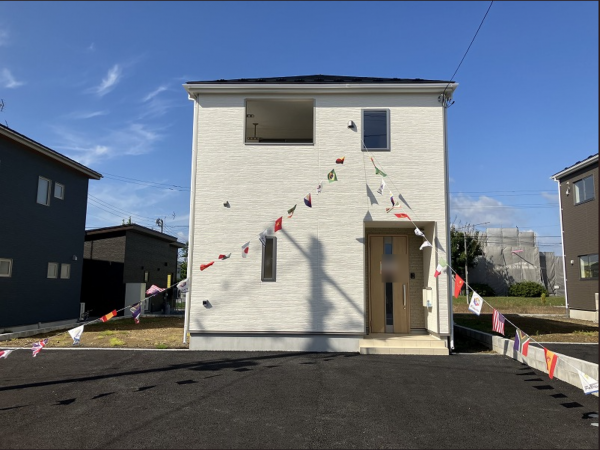 八戸市多賀台、新築一戸建ての外観画像です