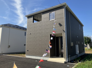 八戸市多賀台、新築一戸建ての外観画像です