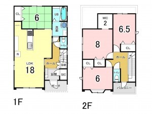 八戸市大字河原木、新築一戸建ての間取り画像です