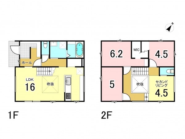 八戸市柏崎、中古一戸建ての間取り画像です