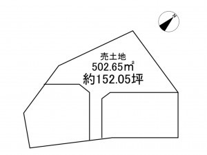 八戸市大字尻内町、土地の間取り画像です