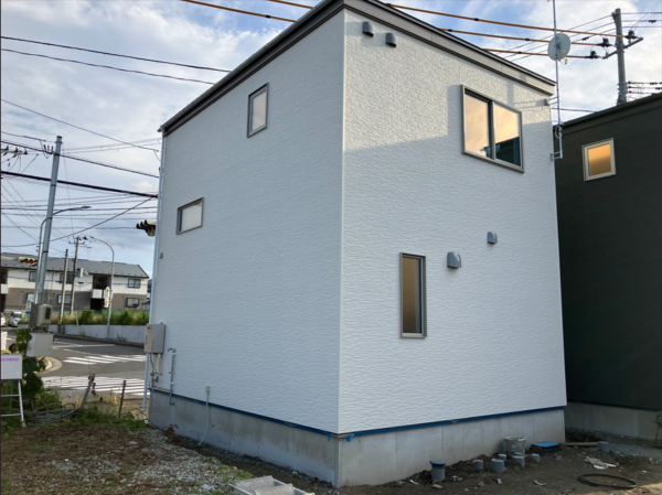 八戸市長根、新築一戸建ての外観画像です