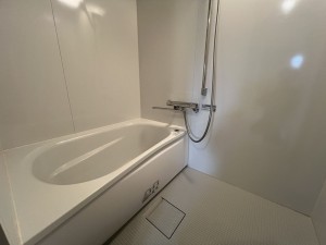 八戸市白銀、新築一戸建ての風呂画像です