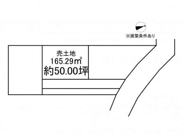 八戸市、土地の間取り画像です