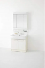 八戸市大字大久保、中古一戸建ての洗面画像です