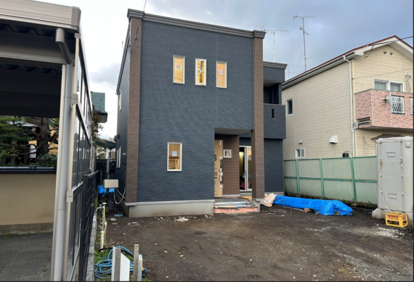 八戸市根城、新築一戸建ての外観画像です