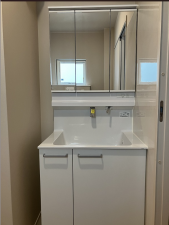 八戸市一番町、中古一戸建ての洗面画像です