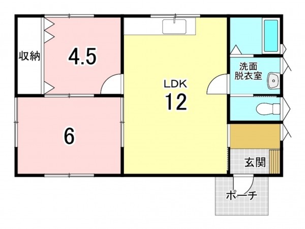 八戸市日計、中古一戸建ての間取り画像です