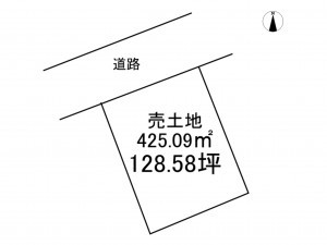 八戸市江陽、土地の間取り画像です