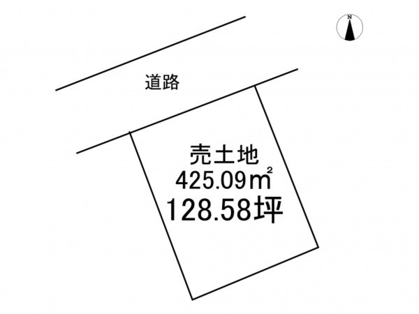 八戸市江陽、土地の間取り画像です