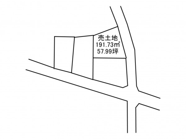 八戸市大字新井田、土地の間取り画像です