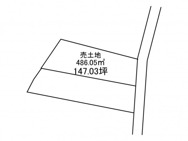 八戸市湊高台、土地の間取り画像です