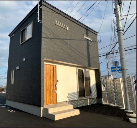 八戸市長根、新築一戸建ての外観画像です