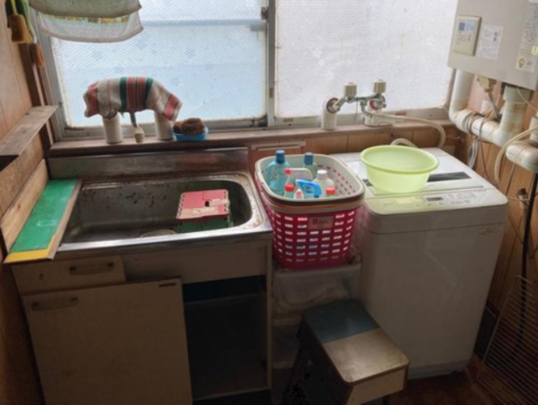 八戸市大字大久保、中古一戸建てのキッチン画像です