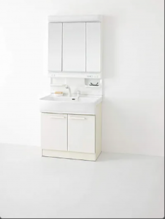 八戸市柏崎、中古一戸建ての洗面画像です