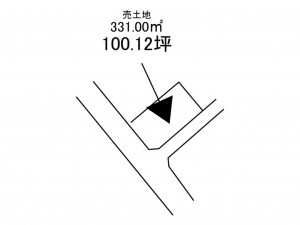 八戸市大字大久保、土地の間取り画像です