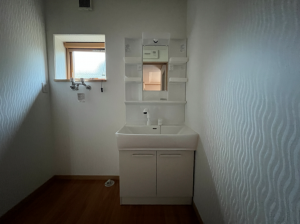 八戸市大字河原木、新築一戸建ての洗面画像です