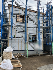 八戸市根城、新築一戸建ての外観画像です